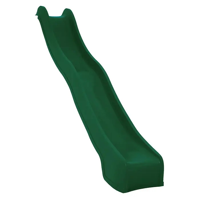 Swing King Rutsche - Grün, Länge: 300 cm - Grüne Rutsche für Kinder zum Spielen im Garten. Die Rutsche ist robust und bietet stundenlangen Spaß im Freien.
