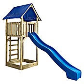 Swing King Kinderspielturm Lisa (L x B x H: 121 x 350 x 297 cm, Holz/ Blau) | BAUHAUS