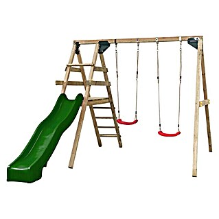 Swing King Kinderspielturm Celina (L x B x H: 330 x 280 x 245 cm, Holz/ Grün)