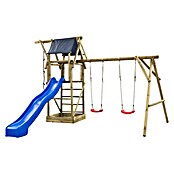 Swing King Kinderspielturm Niels (L x B x H: 500 x 380 x 290 cm, Holz/ Blau) | BAUHAUS