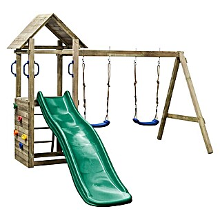 Swing King Kinderspielturm Maria (L x B x H: 295 x 160 x 210 cm, Holz/ Grün)