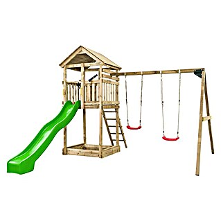 Swing King Kinderspielturm Daan (Holz/ Apfelgrün)