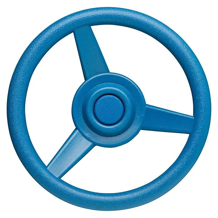Swing King Kinder-Lenkrad - Durchmesser: 32 cm, Kunststoff, Blau - Blaues Lenkrad aus Kunststoff. Perfekt für den kleinen Kapitän oder Rennfahrer, dieses robuste Lenkrad lädt zu fantasievollen Spielen ein.