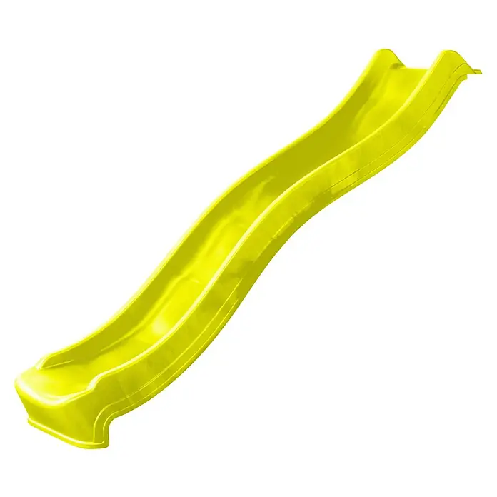 Swing King Rutsche - B x L: 47 x 220 cm, Gelb - Gelbe Rutsche mit einer wellenförmigen Bahn für Spielplätze und Gärten, ideal für Kinder zum Spielen und Spaß haben.