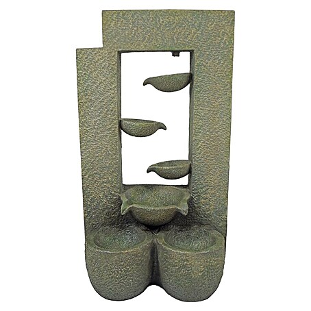 Ubbink AcquaArte Gartenbrunnen Bern (21,5 x 33,5 x 59,5 cm, Kunststoff, Grau, Beige)