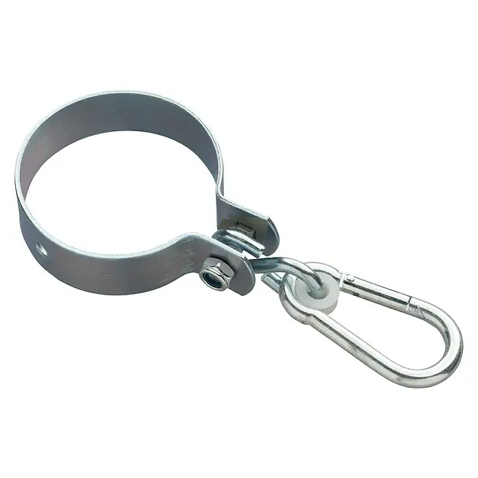 Swing King Schaukelhaken - Ø x L: 10 x 3 cm, Verzinkt, 2 -tlg. - Metallbügel mit Karabinerhaken für diverse Befestigungszwecke. Vielseitig einsetzbar.
