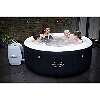 Bestway Lay-Z-Spa Mobil-Whirlpool Miami Air-Jet (Ø x H: 180 x 66 cm, Schwarz, 669 l)