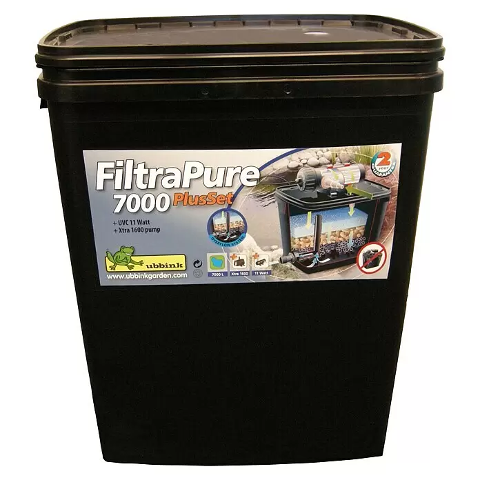 Ubbink Filter-Set 7000 Plus - Fördermenge pro Std.: 1.600 l - Vorderansicht