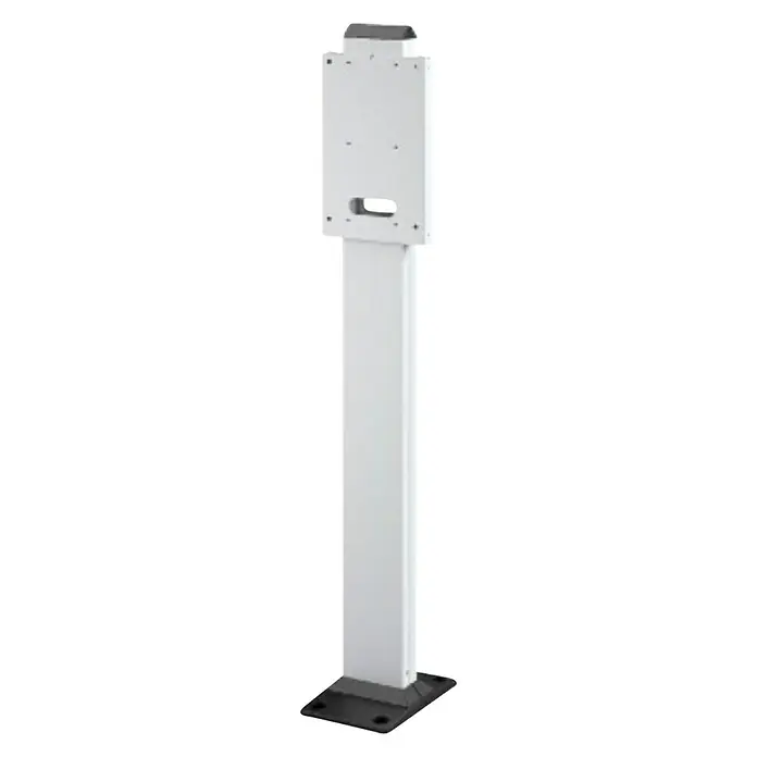 Gewiss Standfuß I-CON GWJ8102 - Passend für: Gewiss WallBox I-CON, Grau - Desinfektionsmittelspender-Station: freistehend, schlankes Design in Weiß mit schwarzem Sockel für Hygiene in öffentlichen Räumen.