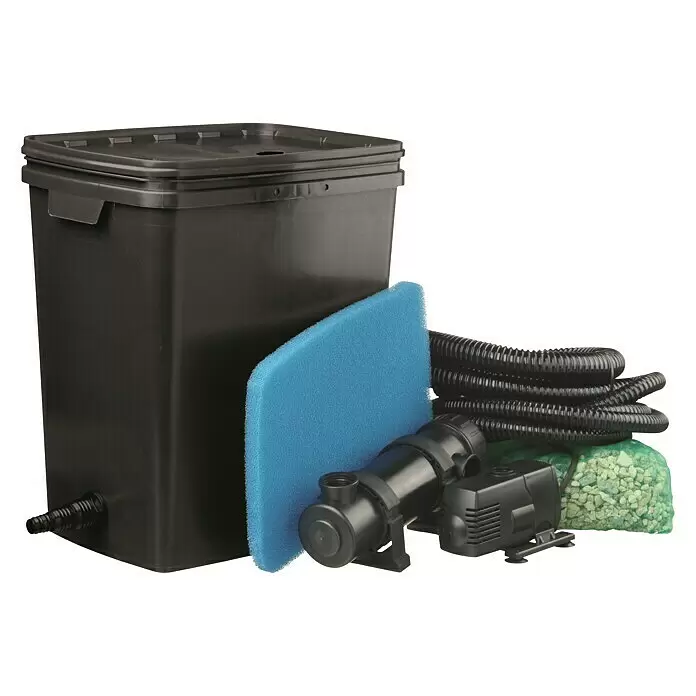 Ubbink Filter-Set 7000 Plus - Fördermenge pro Std.: 1.600 l - Diagonale Ansicht