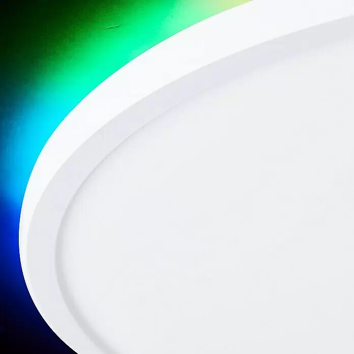 Brilliant LED-Deckenleuchte rund Tanida rund - 22 W, Ø x H: 42 x 2,6 cm, Weiß, Kaltweiß - Anwendungsbeispiel