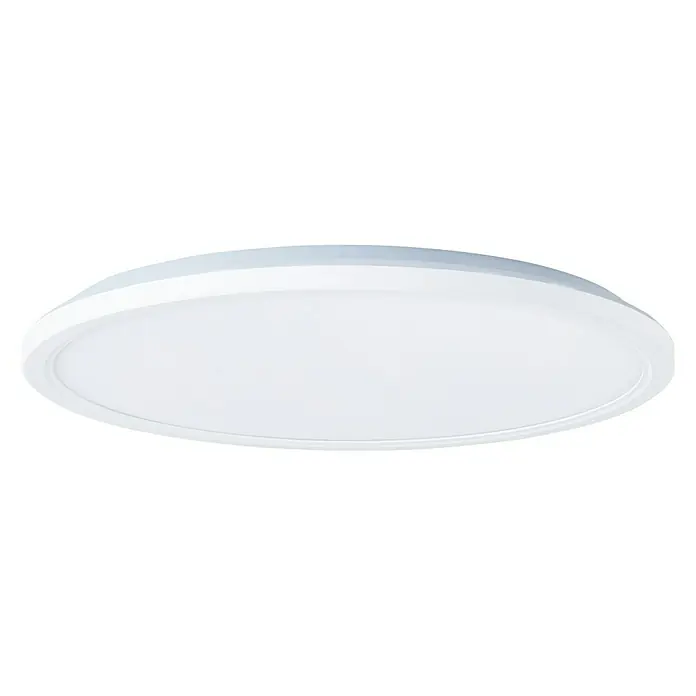 Brilliant LED-Deckenleuchte rund Tanida - 20 W, Ø x H: 29,5 x 2,5 cm, Weiß, Kaltweiß - Weiße LED-Deckenleuchte mit schlichtem, modernem Design für Innenräume. Sorgt für helle und gleichmäßige Ausleuchtung.