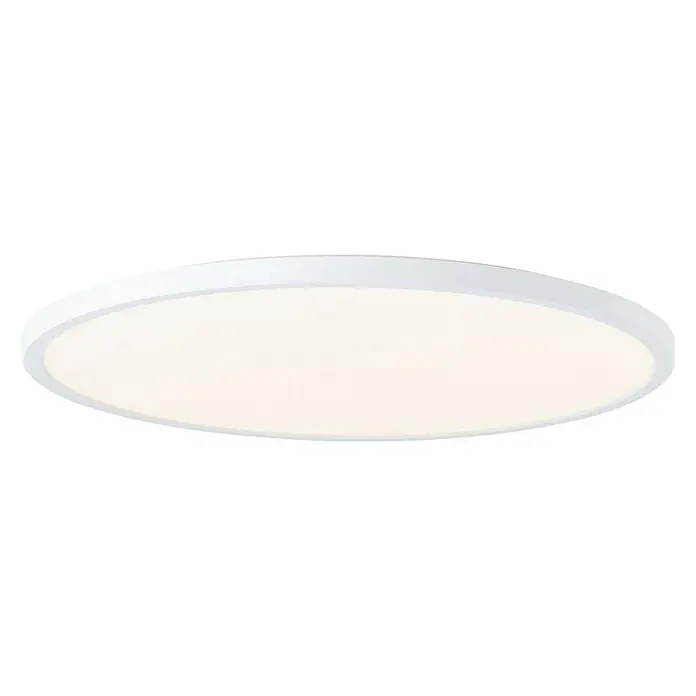 Brilliant LED-Deckenleuchte rund Tanida rund - 22 W, Ø x H: 42 x 2,6 cm, Weiß, Kaltweiß - Elegante, flache LED-Deckenleuchte mit weißem Rahmen. Ideal für moderne Wohnräume, die eine helle und gleichmäßige Ausleuchtung benötigen.