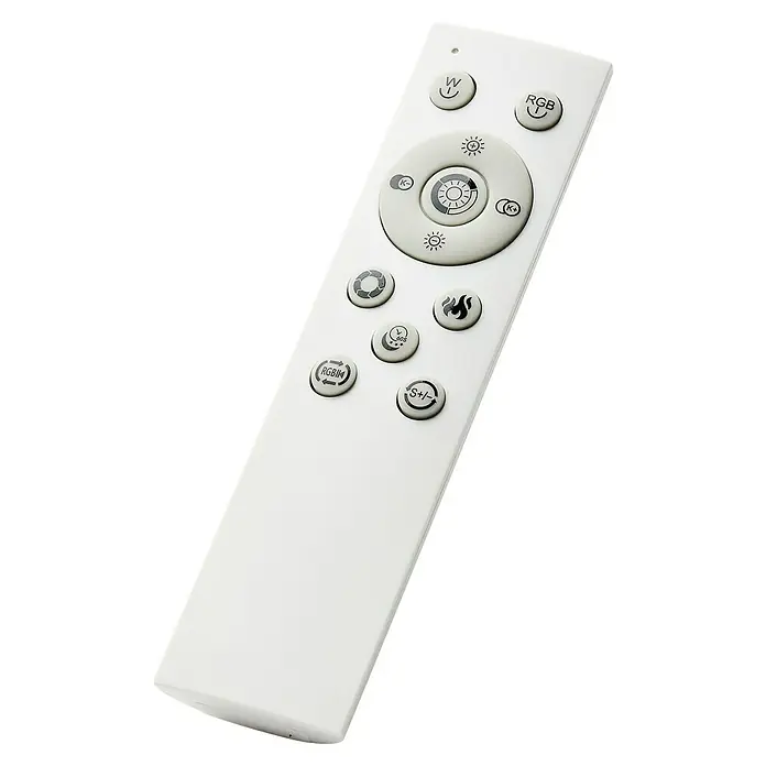 Brilliant LED-Deckenleuchte rund Tanida - 20 W, Ø x H: 29,5 x 2,5 cm, Weiß, Kaltweiß - Fernbedienung für Beleuchtung, weiß, mit mehreren Tasten zur Steuerung von Helligkeit, Farbe und anderen Funktionen für individuelles Ambiente.