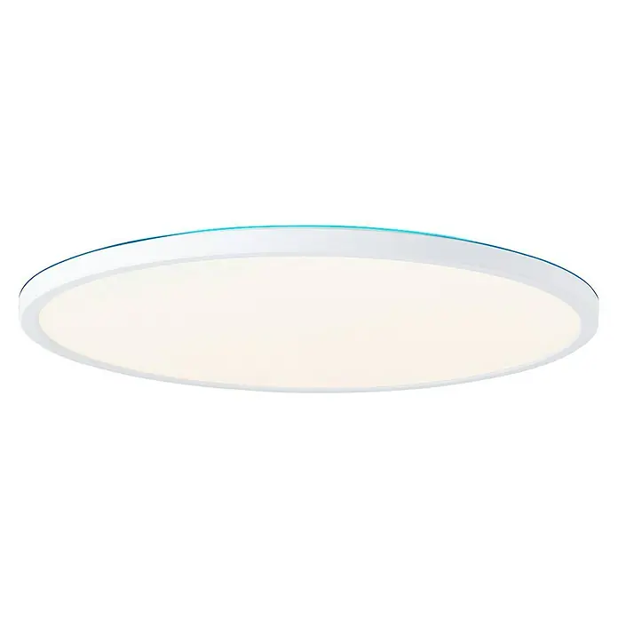 Brilliant LED-Deckenleuchte rund Tanida rund - 22 W, Ø x H: 42 x 2,6 cm, Weiß, Kaltweiß - Elegante LED-Deckenleuchte mit runder Form und blauem Akzentlicht für eine moderne Beleuchtung in jedem Raum.