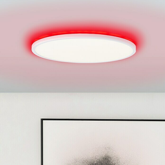 Brilliant LED-Deckenleuchte rund Tanida rund (22 W, Ø x H: 42 x 2,6 cm, Weiß,  Kaltweiß) | BAUHAUS | Deckenstrahler