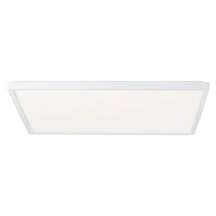 Brilliant LED-Deckenleuchte Tanida eckig - 22 W, L x B x H: 42 x 42 x 2,6 cm, Weiß, Kaltweiß - Nahaufnahme einer modernen weißen LED-Deckenleuchte mit rechteckigem Design für eine helle und effiziente Beleuchtung.