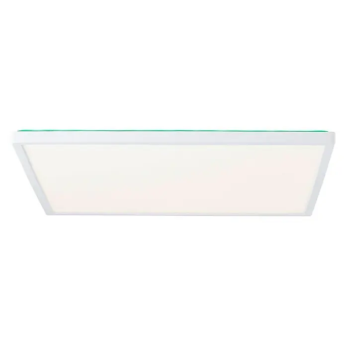 Brilliant LED-Deckenleuchte Tanida eckig - 22 W, L x B x H: 42 x 42 x 2,6 cm, Weiß, Kaltweiß - Deckenleuchte mit weißem Rahmen und rechteckiger, leuchtender Fläche für eine moderne Beleuchtung.