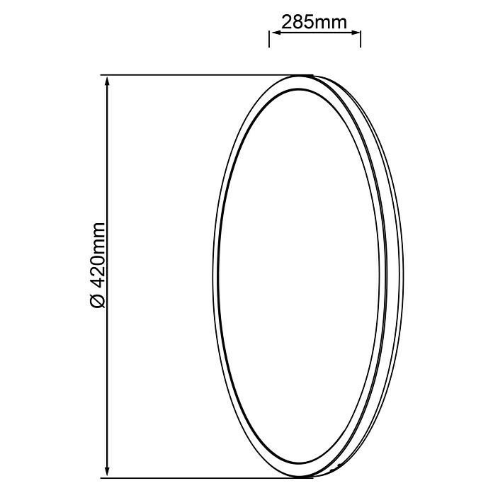 Brilliant LED-Deckenleuchte Tanida23 W, Weiß, RGBW Sketch