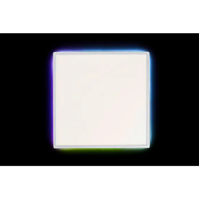 Brilliant LED-Deckenleuchte Tanida eckig - 22 W, L x B x H: 42 x 42 x 2,6 cm, Weiß, Kaltweiß - LED-Flächenleuchte mit Farbverlauf und weißem Rahmen für gleichmäßige Ausleuchtung und moderne Akzente. Ideal für Büro und Zuhause.