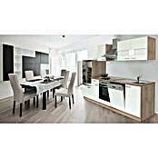 Respekta Composición de cocina (Ancho: 280 cm, Con dispositivos eléctricos, Blanco)