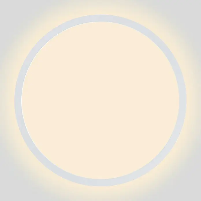 Brilliant LED-Deckenleuchte rund Tanida - 24 W, Ø x H: 42 x 2,5 cm, Weiß, Neutralweiß - Runde LED-Deckenleuchte mit weißem Rahmen und warmweißem Licht, ideal für moderne Wohnräume. Energiesparende Beleuchtung für ein angenehmes Ambiente.