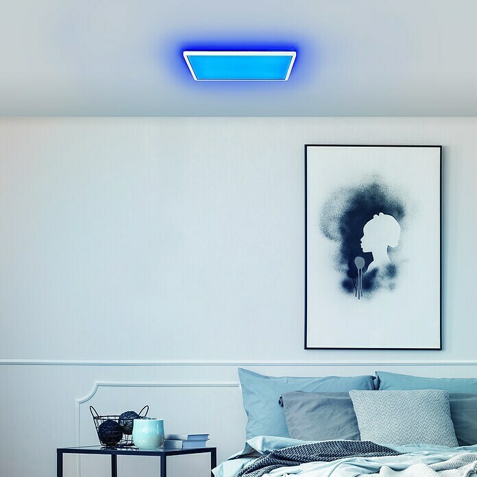 Brilliant LED-Deckenleuchte Tanida (23 W, L x B x H: 42 x 42 x 2,6 cm, Weiß,  RGBW, Eckig) | BAUHAUS