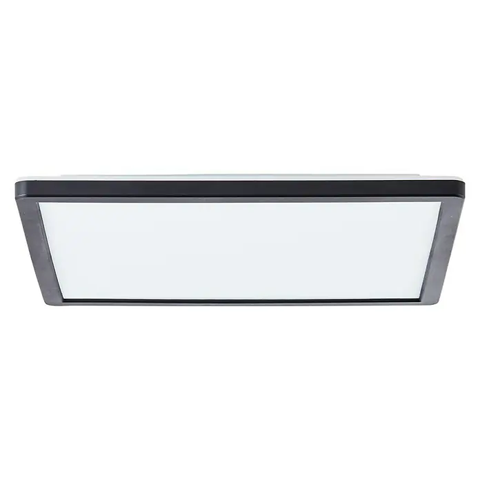Brilliant LED-Deckenleuchte Tanida - 20 W, L x B x H: 29,5 x 29,5 x 2,6 cm, Schwarz, Kaltweiß - Quadratische LED-Deckenleuchte mit schwarzem Rahmen und hellem Licht, ideal für moderne Innenräume.