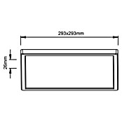 Brilliant LED-Deckenleuchte Tanida (18 W, L x B x H: 29,3 x 29,3 x 2,6 cm, Weiß, Neutralweiß, Eckig) | BAUHAUS