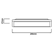 Brilliant LED-Deckenleuchte Tanida (20 W, L x B x H: 29,5 x 29,5 x 2,6 cm, Schwarz, Kaltweiß) | BAUHAUS