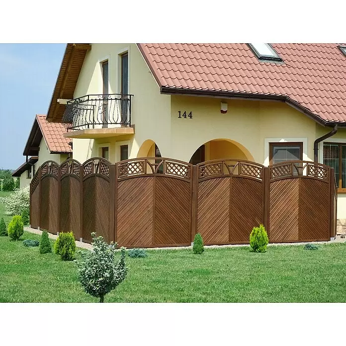 Andrewex Sichtschutzelement Toulon - 90 x 135/180 cm, Braun - Stimmungsaufnahme