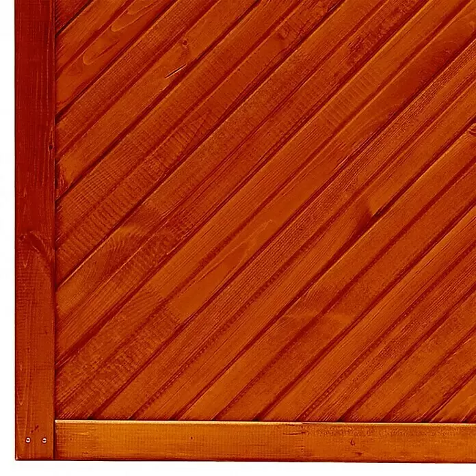 Andrewex Sichtschutzelement Toulon - 180 x 180/195 cm, Teak - Detailaufnahme