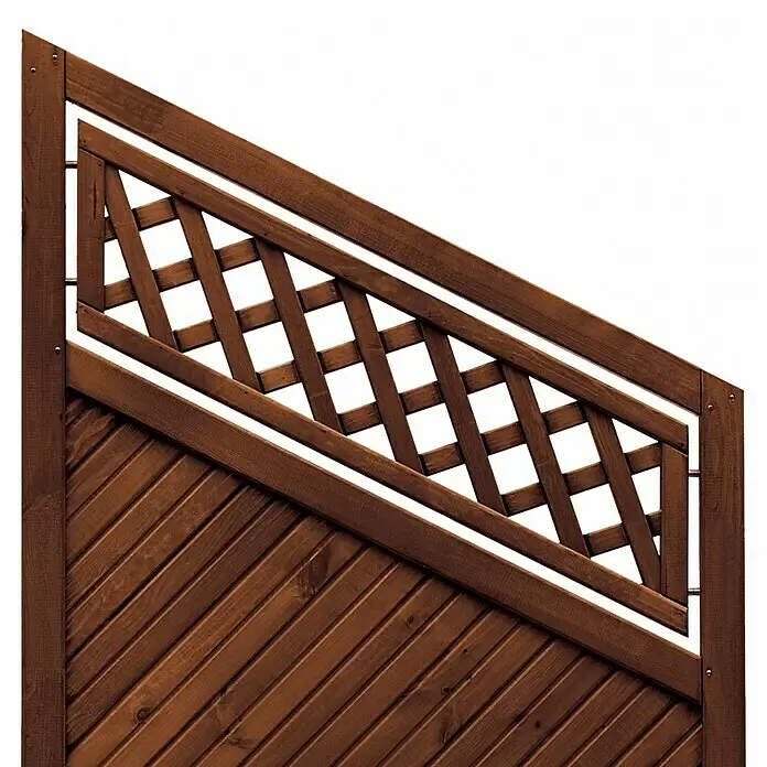 Andrewex Sichtschutzelement Toulon - 90 x 135/180 cm, Braun - Detailaufnahme