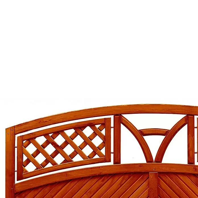 Andrewex Sichtschutzelement Toulon - 180 x 180/195 cm, Teak - Detailaufnahme