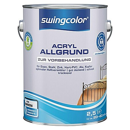 swingcolor Allgrund Acryl (Weiß, 2,5 l)