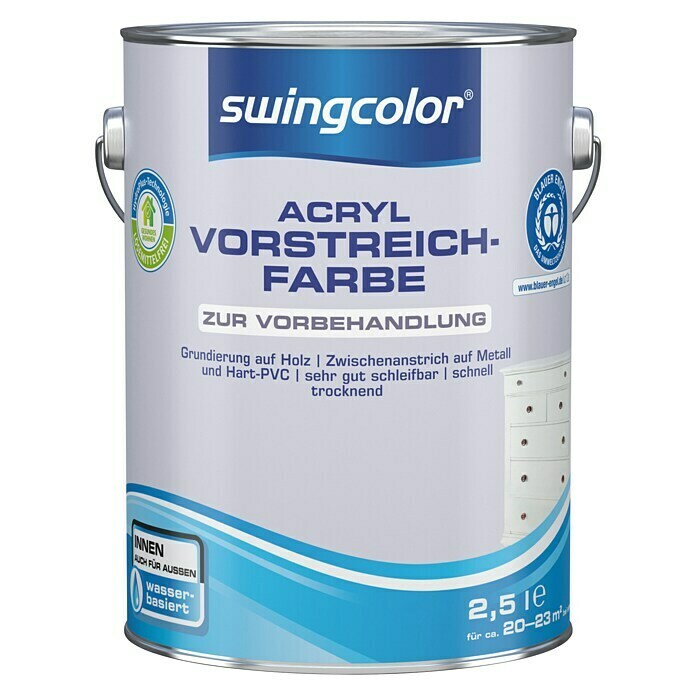 swingcolor Vorstreichfarbe (Weiß, 2,5 l)