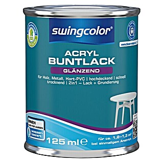 swingcolor Buntlack Acryl (Altweiß, 125 ml, Glänzend, Wasserbasiert)