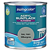 swingcolor Buntlack Acryl (Silbergrau, 375 ml, Glänzend)
