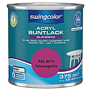 swingcolor Buntlack Acryl (Telemagenta, 375 ml, Glänzend, Wasserbasiert)