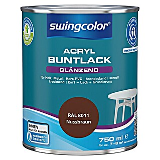 swingcolor Buntlack Acryl (Nussbraun, 750 ml)