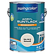 swingcolor Buntlack Acryl (Reinweiß, 2,5 l, Seidenmatt)