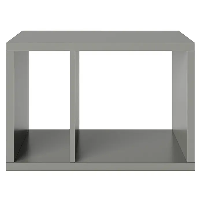 Phönix Fortuna Beistelltisch - L x B x H: 34 x 58 x 39,2 cm, Grau, Ohne Einsatz - Graues Regal mit Fächern. Das Regal hat einen modernen Look und ist ideal für die Aufbewahrung von Büchern und Dekoartikeln.
