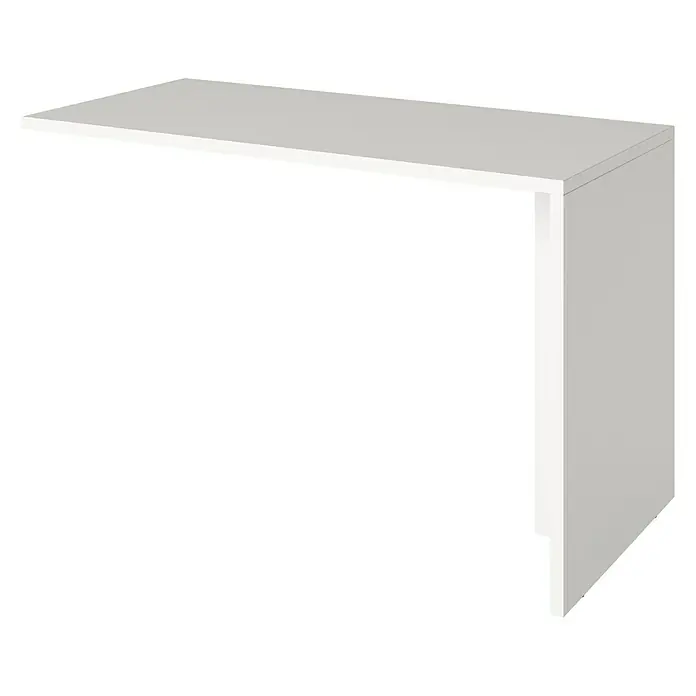 Phönix Fortuna Regalschreibtisch - L x B x H: 57,9 x 120 x 75 cm, Weiß - Elegantes, weißes Tischgestell, ideal für moderne Büros oder Arbeitsbereiche. Minimalistisches Design für stilvolle Funktionalität.
