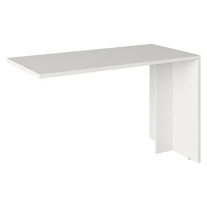 Phönix Fortuna Regalschreibtisch - L x B x H: 57,9 x 120 x 75 cm, Weiß - Eleganter weißer Schreibtisch mit minimalistischem Design und stabiler Konstruktion. Perfekt für Büro oder Homeoffice, bietet er viel Arbeitsfläche.