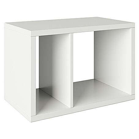 Phönix Fortuna Beistelltisch (L x B x H: 34 x 58 x 39,2 cm, Weiß, Ohne Einsatz)