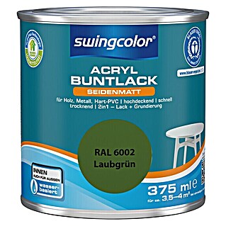 swingcolor Buntlack Acryl (Laubgrün, 375 ml, Seidenmatt)