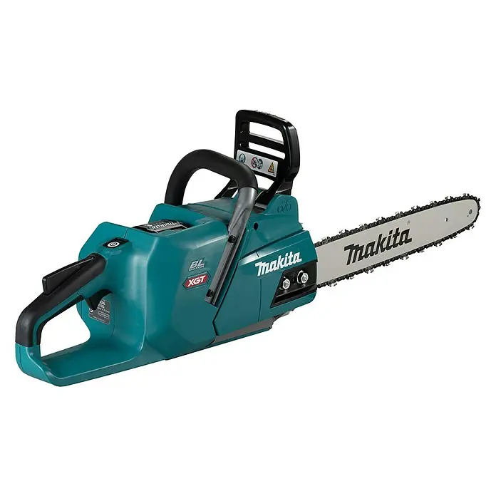 Makita XGT 40V max. Akku-Kettensäge UC012GT101 - 40 V, 5 Ah, Li-Ionen, 1 Akku, Schwertlänge: 40 cm - Makita Akku-Kettensäge für den professionellen Einsatz. Kompakt, leistungsstark und ideal für Baumpflege und Brennholzschnitt.