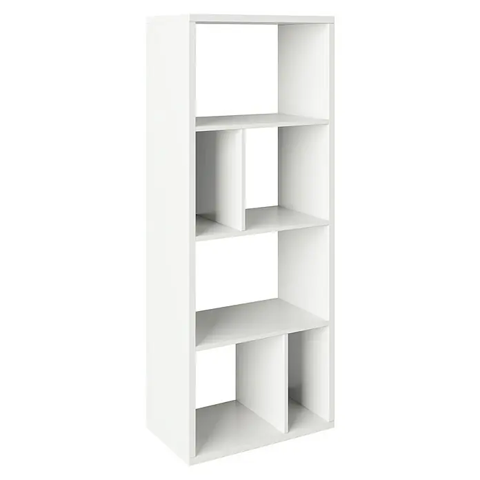 Phönix Fortuna Raumteiler - H x B x T: 146,6 x 58 x 34 cm, Anzahl Böden: 3 Stk., Weiß - Elegantes weißes Bücherregal mit vier Fächern, ideal für stilvolle Organisation von Büchern und Dekorationen im Wohnbereich.