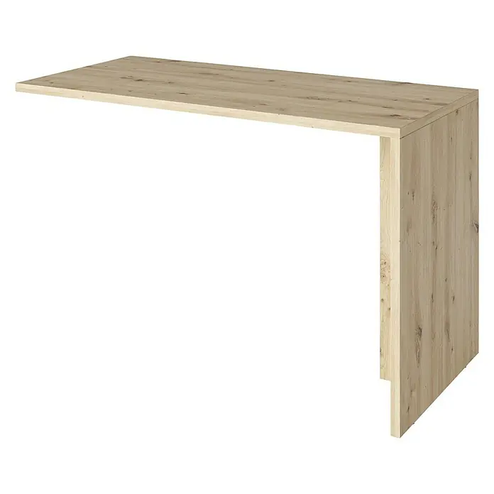 Phönix Fortuna Regalschreibtisch - L x B x H: 57,9 x 120 x 75 cm, Eiche - Helle Holztheke mit einer robusten Platte und einer stabilen Seitenwand, ideal für Küche oder Bar.
