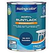 swingcolor Buntlack (Enzianblau, 750 ml, Seidenmatt)
